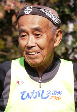 東久留米走友会会長　会田光一さん（81歳）