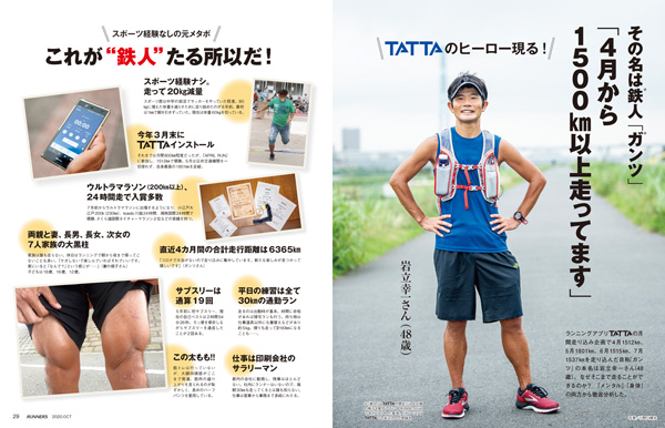 特集ページ：月間1500km走るTATTAのニューヒーロー！<br>「鉄人ガンツ」を徹底分析