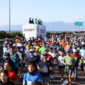 江の島、富士山を眺めながら海岸線を駆け抜ける！湘南国際マラソン12月3日（日）開催！