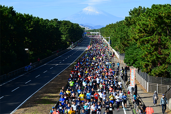 コースからは富士山が望める