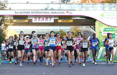 女子の選考レースでもある本大会。代表チャレンジャーの部からスタート