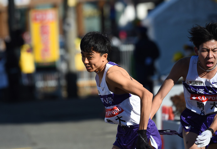 駒澤大学のメンバー中、唯一の4年生だった3区の小林歩選手