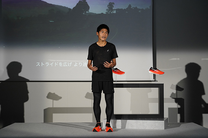 今年春に行われた「ASICS　INNOVATION　SUMMIT」には川内優輝選手も登壇（写真/小野口健太）