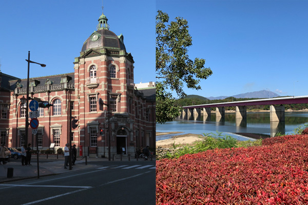 盛岡市の歴史ある市街地や美しい自然を感じながら走る