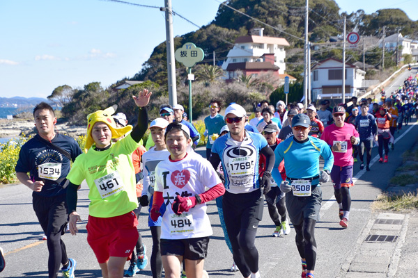 南房総の海岸線はアップダウンが続く