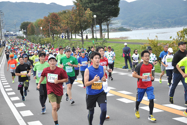 第31回諏訪湖マラソン　台風19号の影響で交通手段が限られる中、6,863人が出走