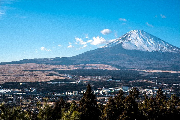 御殿場市街地を一望できる