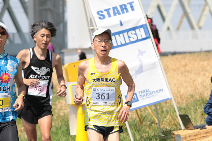 3月の葛飾あらかわ水辺公園Trial marathonで3時間16分20秒と自己ベストを10分以上更新！