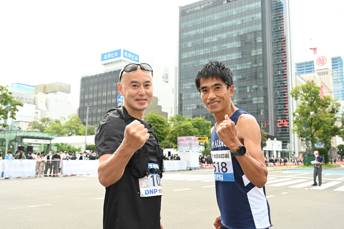 右：作.ＡＣ北海道監督　作田徹さん、左：runnet channel編集長　京谷和央（写真／釜石由起）