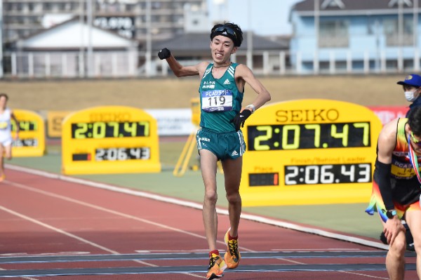 3年ぶりの『通常開催』 別府大分マラソンで横田選手が日本学生新