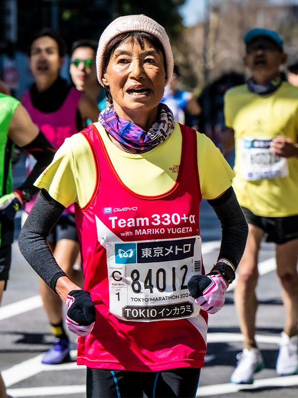 弓削田眞理子の会 弓削田眞理子コーチ（世界初60歳以上女性サブスリー達成）