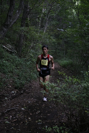 2008年富士山麓トレイルラン（18km）は1時間34分39秒で優勝